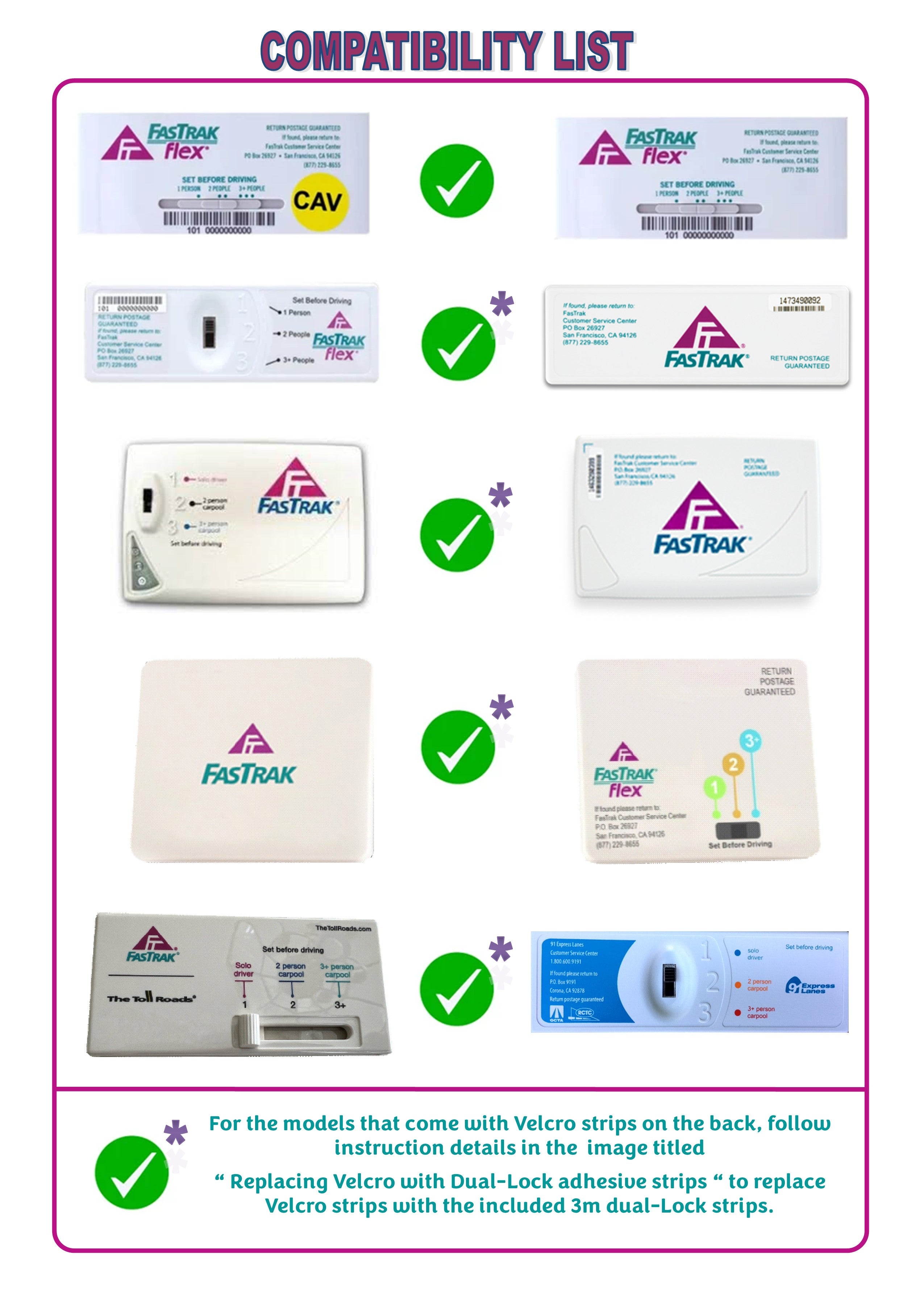 EZ Pass-Port™- UNBREAKABLE Toll Pass Holder for E-ZPass, I Pass